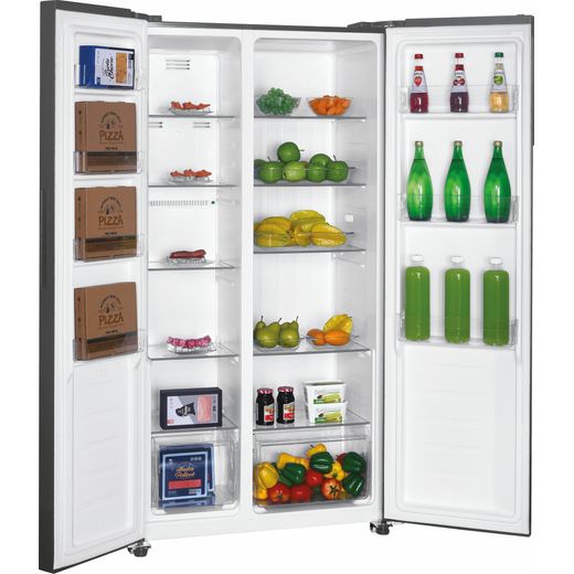 Candy American Fridge Freezer - Stainless Steel - E Rated