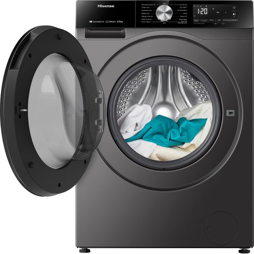 Hisense 3S Series WD3S8043BT3 Washer Dryer - Titanium