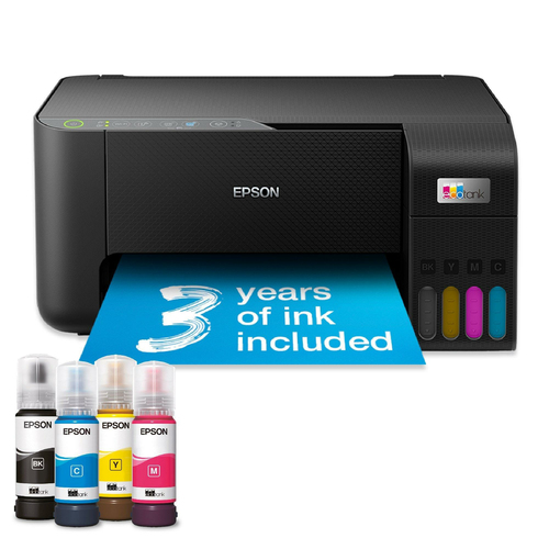 Epson EcoTank ET-2862, Inkjet, Colour printing, 5760 x 1440 DPI, A4, Direct printing, Black