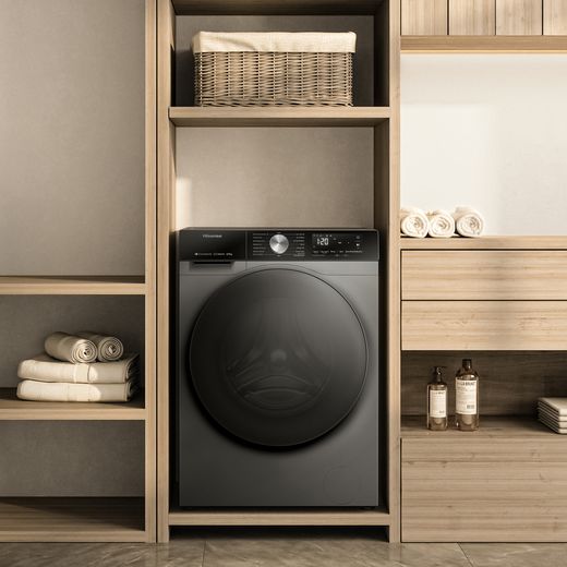 Hisense 3S Series WD3S8043BT3 Washer Dryer - Titanium