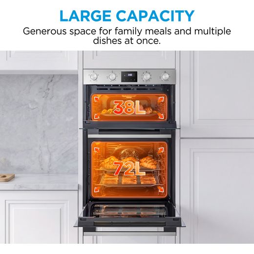 Midea MBOD70M30D0-SS Built In Electric Double Oven - Stainless Steel