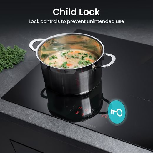 Hisense HIA64UK 60cm Induction Hob - Black