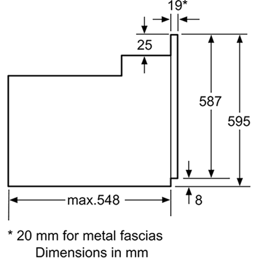 Bosch Series 2 Built In Electric Single Oven - Black - A Rated