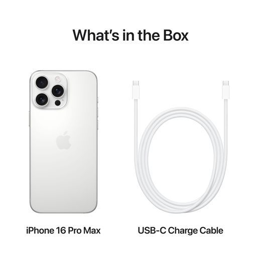 Apple iPhone 16 Pro Max 512GB in White Titanium