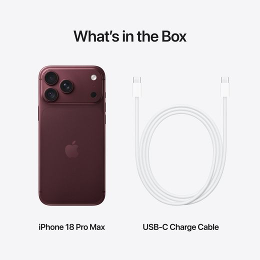 Apple iPhone 18 Pro Max 256GB in Burgundy
