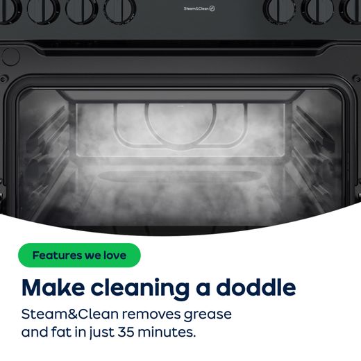 Indesit 60cm Electric Cooker with Ceramic Hob - White - A/A Rated